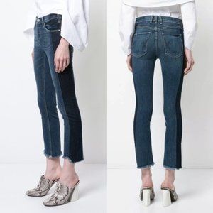 McGuire Two Tone Vintage Slim Crop Jeans